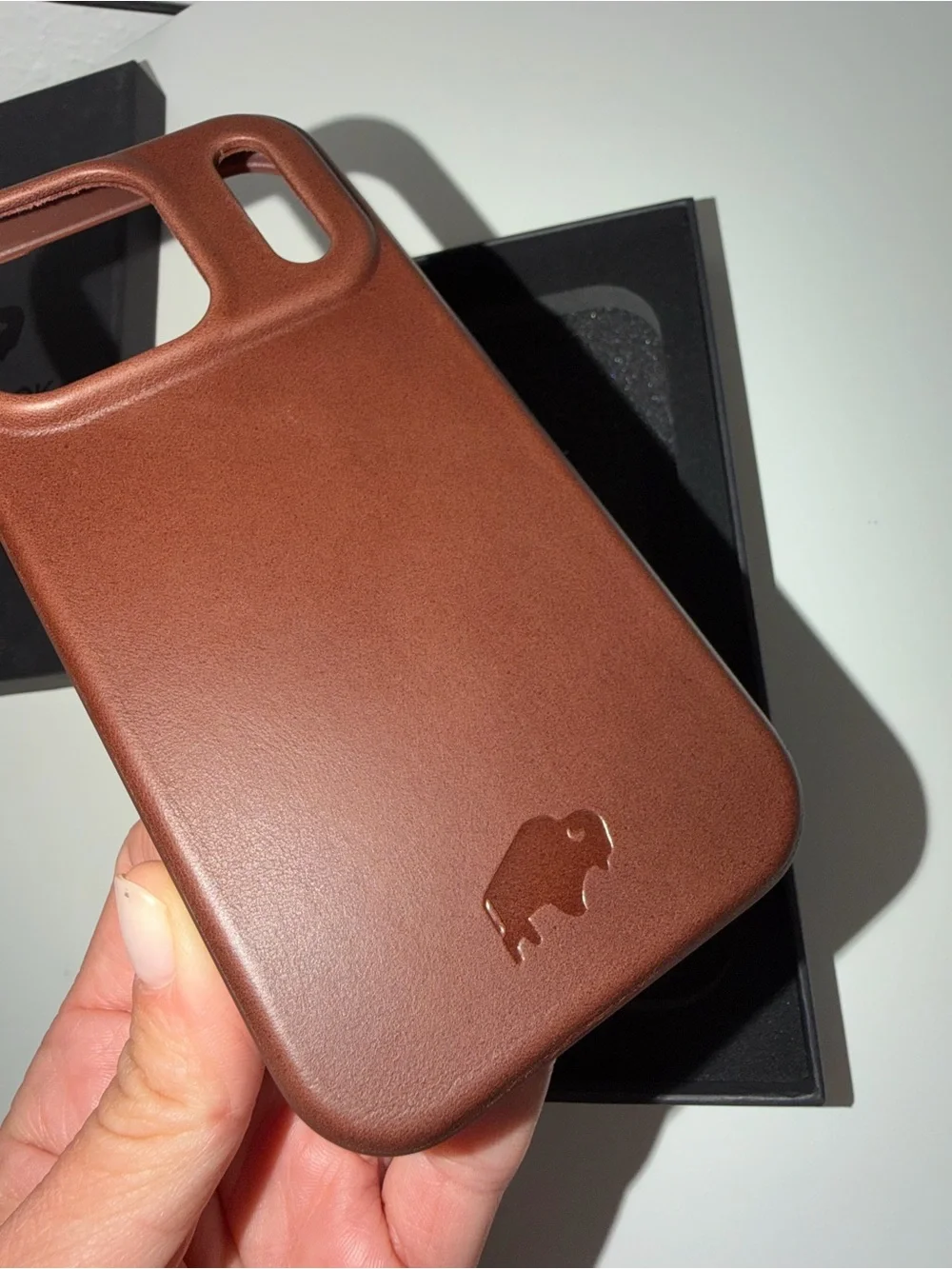 BlackBrook Harlan Full-Grain Leather MagSafe Case for iPhone 17 Pro – Brown
